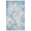Safavieh Dip Dye Collection DDY538 Rug, Blue/Ivory, 9'x12'