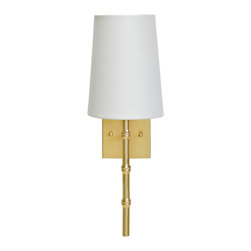 Worlds Away Molly Gold Leaf Wall Sconce - Wall Sconces