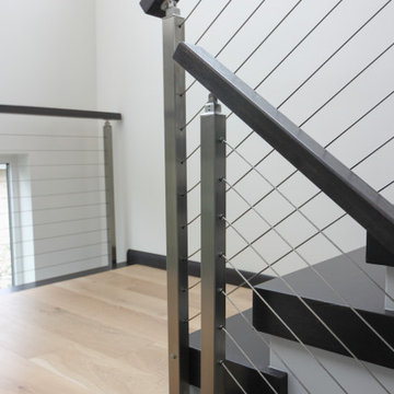 Project #70 | Open-Riser Staircase with Cable Railing