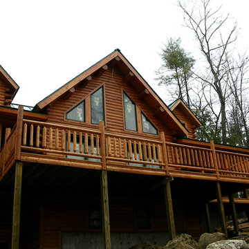 Big Twig Homes Katahdin cedar log home in Hendersonville North Carolina