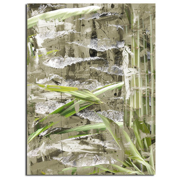 "Bamboo Abstract II" Canvas Wall Art
