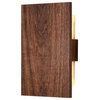 Tersus LED Wall Sconce, Wood: Walnut Wood: Walnut, Metal Plate: None