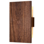 Cerno - Tersus LED Wall Sconce, Wood: Walnut Wood: Walnut, Metal Plate: None - The tersus is an example of the simplest form unlocking a myriad of design possibilities. The long reaching light pattern cast on the wall, coupled with the numerous finishes and materials offered makes the Tersus well versed for all kinds of compositions and applications.