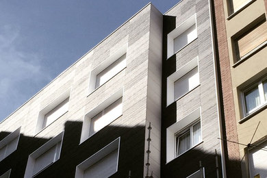 Rehabilitación de fachadas de edificio de viviendas en la Calle Auseva - Avilés
