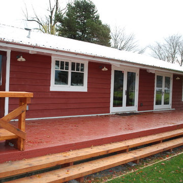 Red Concrete Patio