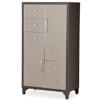 21 Cosmopolitan 6-Drawer Chest,  Taupe/Umber