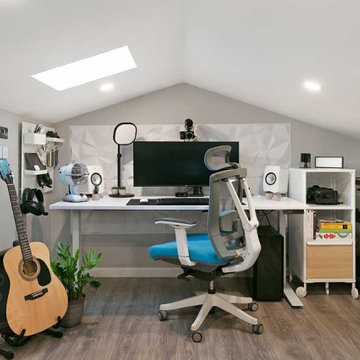 Upper Level of Pleasanton Garage Remodel