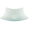 MR Direct 622 Frosted Glass Vessel Sink, Sink Only, Sink Only