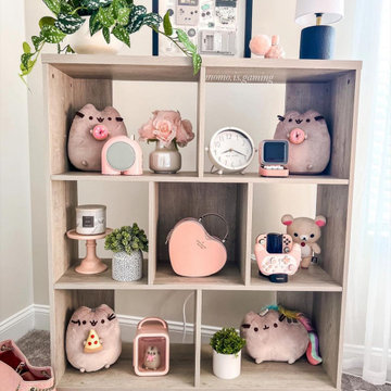 Houzz | Mid Century 7 Cube Bookcase