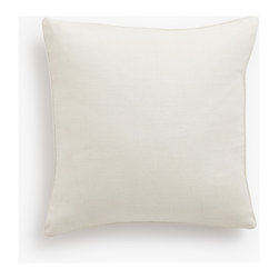 Barn & Willow : Belgian Linen Throw Pillows : Oyster - Piped - Products