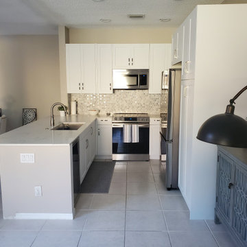 Contemporary Kitchen Remodel Done With Removing a Wall