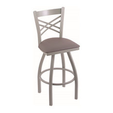 Holland Bar Stool Company - 820 Catalina 25" Counter Stool, Anodized Nickel, Allante Medium Grey - Bar Stools and Counter Stools