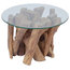 vidaXL Coffee Table With Solid Teak, 60 cm