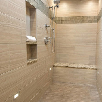 Two Modernized Bathrooms in a 1980s Family Constructed Home