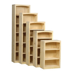 Four Styles, All Solid Wood - Bookcases