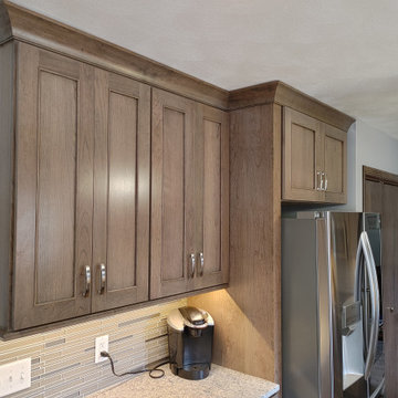 Moline Kitchen & Baths Remodel-Dura Supreme Cherry Hanstone Fusion Onyx