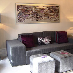 Artwork: Original paintings on metal - Mixed Media Art
