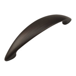 Cosmas - Cosmas 6003-96ORB Oil Rubbed Bronze Cabinet Pull, 3-3/4" Hole Centers, Set of 5 - Cabinet And Drawer Handle Pulls