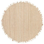 Livabliss - Jute Bleached Area Rug, 10' Round - The meticulously woven construction of these pieces boasts durability and will provide natural charm into your decor space. Made with Jute in India, and has No Pile. Spot Clean Only, One Year Limited Warranty.