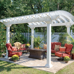 Arcadian Vinyl Pergola - Pergolas