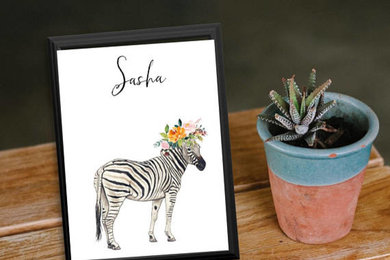Nursery Art- Zebra