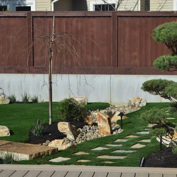 Modern Asian Inspired Backyard in Palo Alto