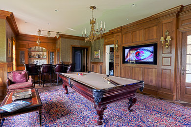 Home bar - traditional home bar idea in Philadelphia