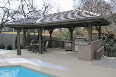 Inspiration for a contemporary patio remodel in Other
