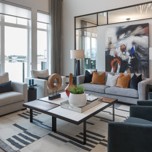 Moderne Wohnzimmer mit Eckkamin Ideen, Design & Bilder - November 2020