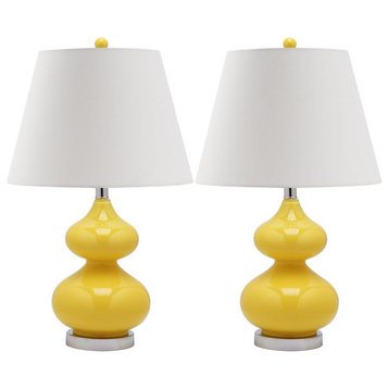 Eva 24-Inch H Double Gourd Glass Lamp, Lit4086H-Set2