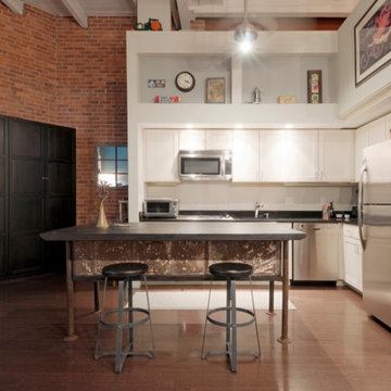 Bespoke Kitchen Island for a Modern Industrial Loft in Boston