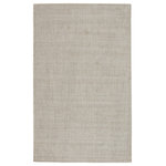 Jaipur Living - Jaipur Living Basis Handmade Solid Ivory/ Gray Area Rug 9'X12' - Sophisticated and handsomely modern, the Basis collection takes an elemental accent to a sleek new level. The gray and ivory colorway of this hand-loomed double back rug makes for a versatile foundation in bedrooms and living spaces. Crafted of durable wool and soft, lustrous viscose, the cut and looped pile creates a subtle stripe design rich with texture.