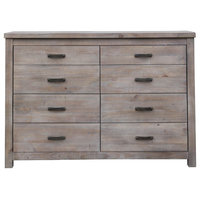 Denver 8-Drawer Gray Farmhouse Dresser