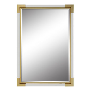 Uttermost Mirrors 09234 Allick Gold Square Mirrors (Set of 2