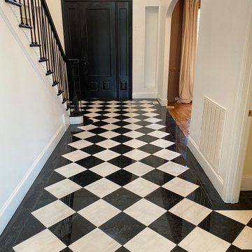 Tiled Foyer - Installation by Exact Tile Inc