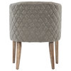 Durham Quilted Grey Arm Chair