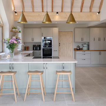 Aldana Kitchen in Taupe Grey & Cardamom by Sarah Jane Kitchens