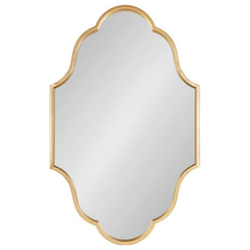 Rowla Framed Wall Mirror, Gold