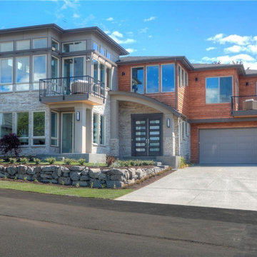 Modern Inverted Living 2 Story House Plan 7891