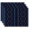 Mudcloth, Geometric Print Placemat, Navy Blue (Set of 4), 18 x 14"
