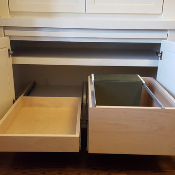 Office Storage Built-ins with Desk