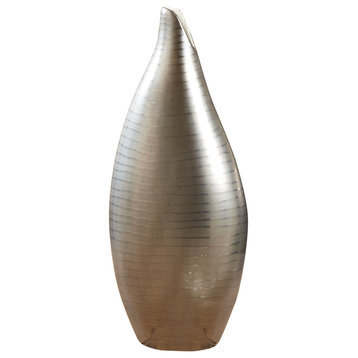 Platinum Stripe Vase, Medium