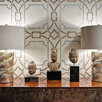 Contempo Trellis Wall Stencil Projects