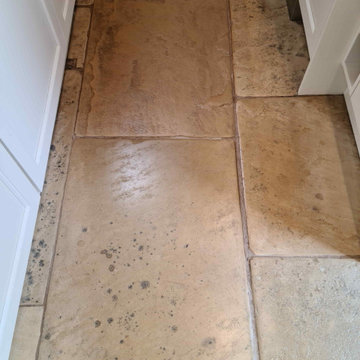 Renovating a Lapicida White Sandstone Kitchen Floor in Ilkley