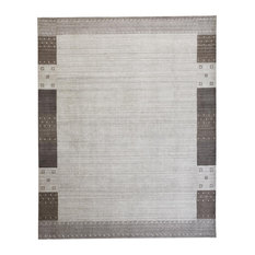 Feizy 6575FLGY Legacy Hand Knotted Gray Area Rug - 5'-6" X 8'-6" Rectangle