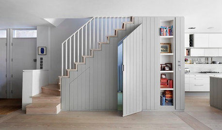 How to Make the Most of the Space Under the Stairs for Storage