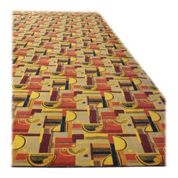 Large Art Deco Style Area Rug - Area Rugs