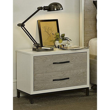 Universal Furniture The Spencer Bedroom Nightstand in Gray Parchment