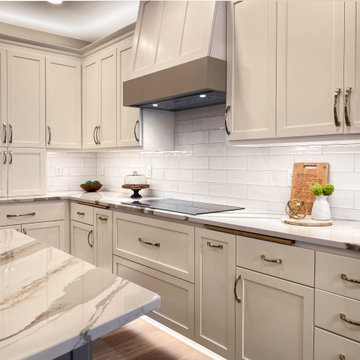 White Kitchen and Powder with Bling