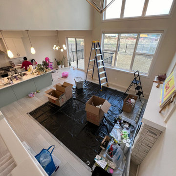 Preparing a High-Ceiling Living Room for Motorized Shades